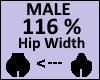 Hip Scaler 116% Male