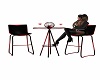 red n blk bar table
