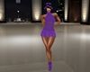 Purple Knit Party Dress