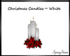 Christmas Candles White