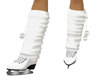 White Leg Warmer Skates