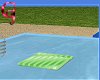 Green Doubles Pool Raft