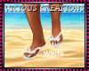 {CV} White Flip Flops