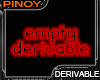 Empty Derivable F