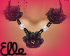 El~ Black Rose Necklace