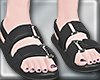 dark flip flops (W)