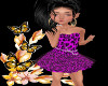 Purple Leopard dress-KID