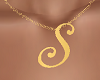 "S" Letter Necklace F