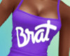 Purple "Brat" Tank Top