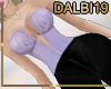 Top lila + black leggins