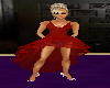 red dancing dress