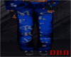 [D] Blue X-mas Pants M