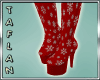 T* Snowflakes Boots Red