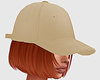 Beige Cap + Ginger Hair