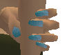 *WW* teal water nails