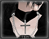 T! Black Cross Necklace
