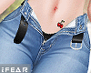 ♛iZa Blue Open Jeans