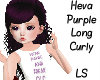 Heva Long Curly Purple