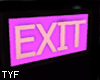 EXIT sign - glow