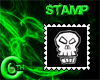 6C Skull Stamp