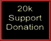 20k Donation sticker