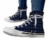 BLUE  PLAID  SNEAKERS