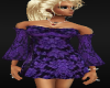 Purple Lace short Dress