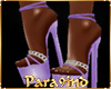 P9)"LORI"Purple Heels