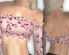 Stacy Pink Flower Top