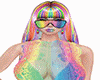 pride glasses  - black