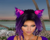 Jeweled Ears Pink Purple