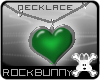 [rb] Heart Necklace Grn