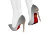 *B* Silver Holiday Heels
