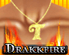 [DF] T gold necklace