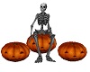 Pumpkin Seats w/Skeleton