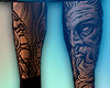 Full Shin Tattoo