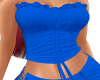 Corset Top Short Blue