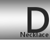 L- David necklace black