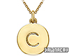 Initial "C" Gold Necklac