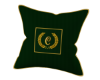 Gold "C" Forest Pillow