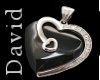 Black agate and silver h