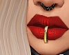 !A! Gold Lip Ring!