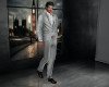 Silver Open Casual Suit