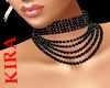 *K* Black Necklace