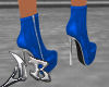 JB Blue Zippered Heels