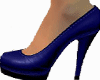 High-heeled shoes blue