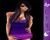 Purple rufled dress
