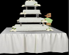 Silv/Wht Cake Table
