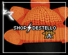 glo orange sun beanie+