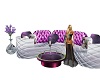 pose couch white violet